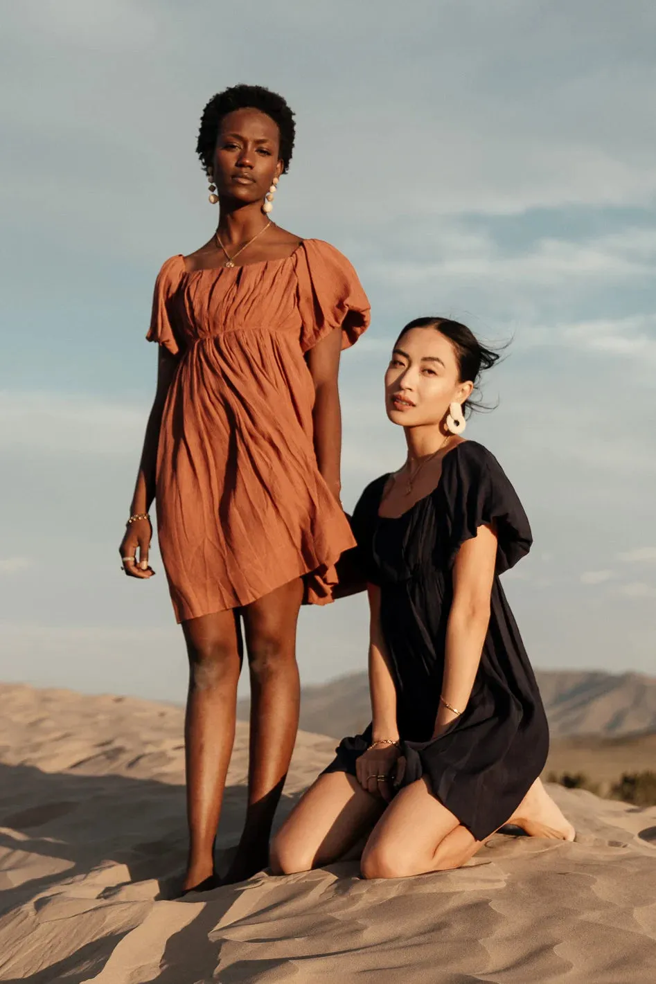 Dasha Textured Mini Dress in Navy - FINAL SALE sold by bohme product image thumbnail 2