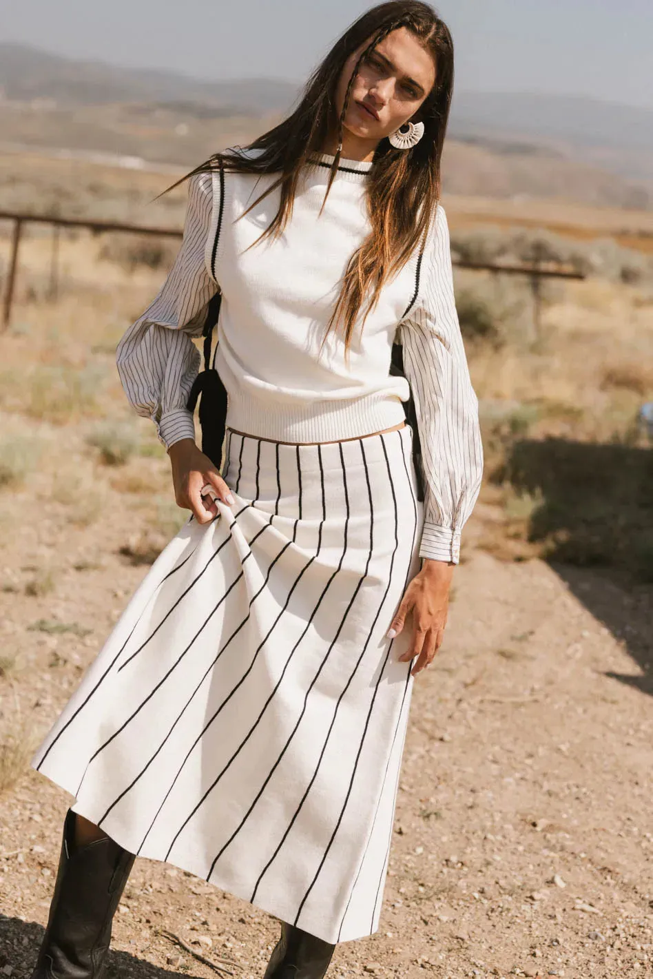 Winslow Knit Midi Skirt - FINAL SALE sold by bohme product image thumbnail 2