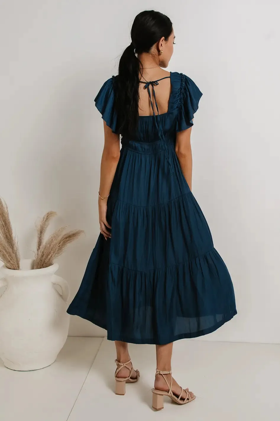 Alora Midi Dress in Teal - FINAL SALE sold by bohme product image thumbnail 3