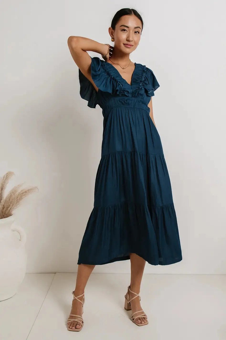 Alora Midi Dress in Teal - FINAL SALE sold by bohme product image thumbnail 2