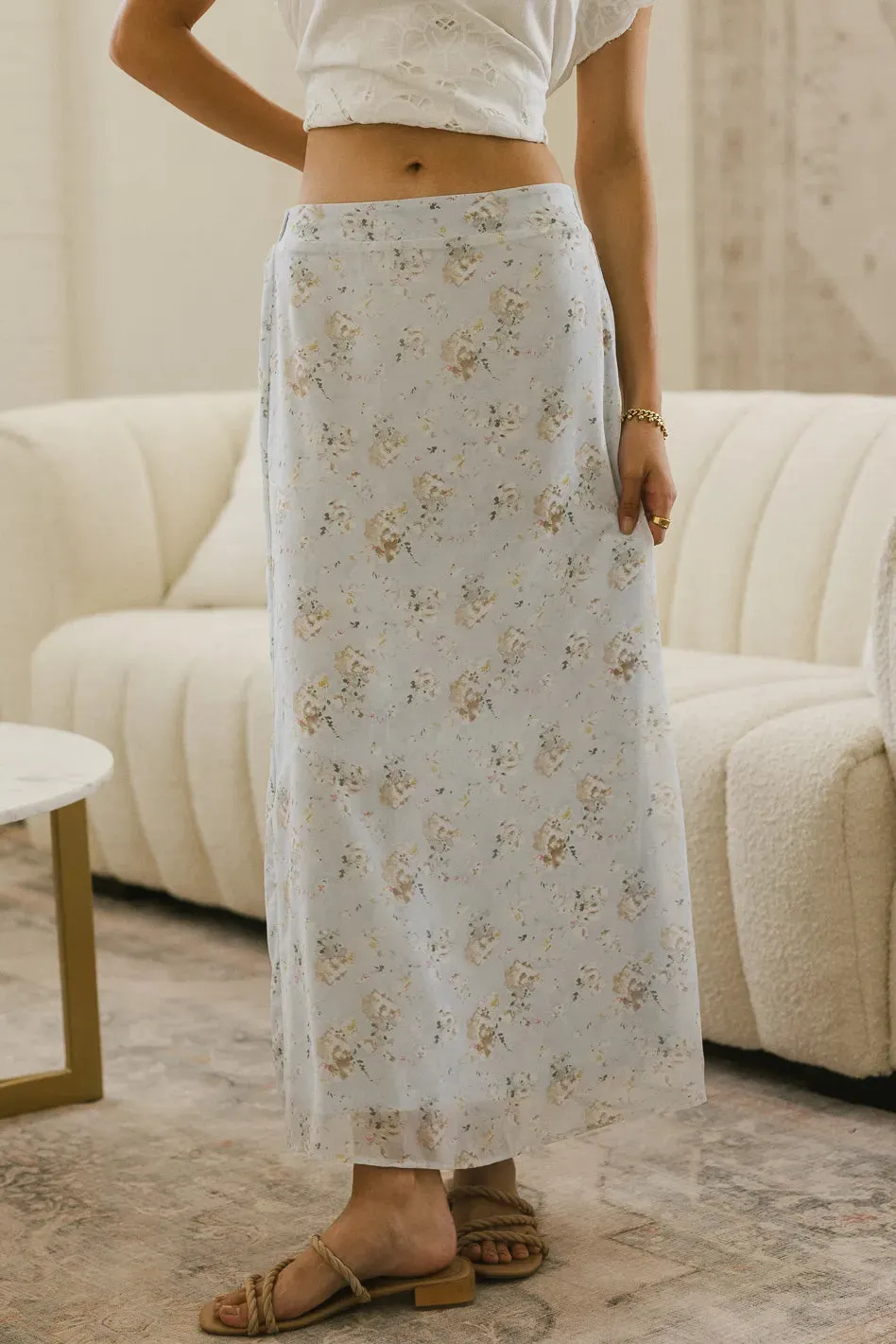 Luz Floral Maxi Skirt sold by bohme product image thumbnail 2
