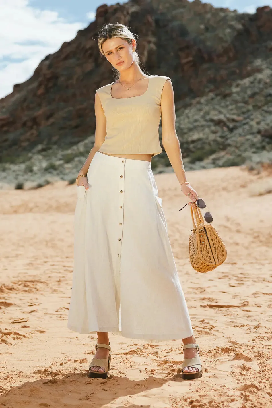 Adelaide Midi Skirt - FINAL SALE sold by bohme product image thumbnail 3