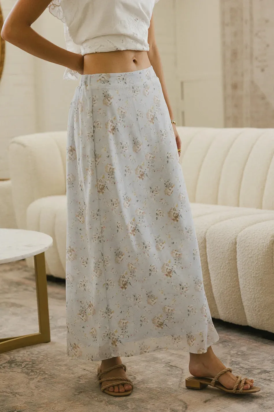 Luz Floral Maxi Skirt sold by bohme product image thumbnail 5