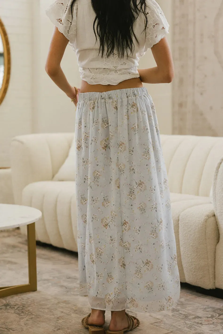 Luz Floral Maxi Skirt sold by bohme product image thumbnail 4