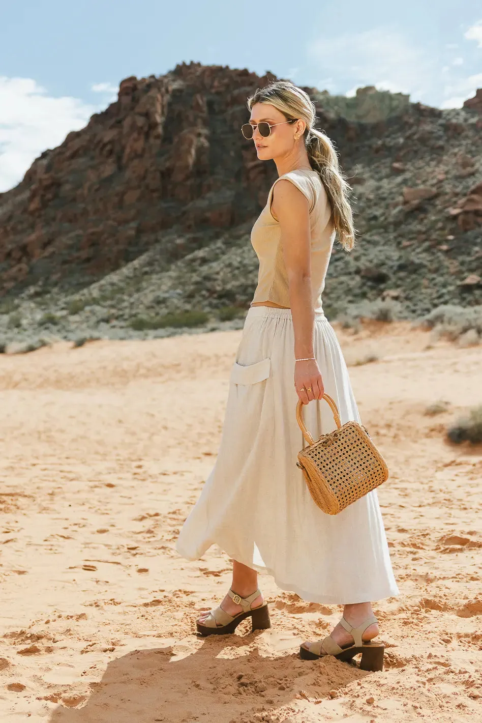 Adelaide Midi Skirt - FINAL SALE sold by bohme product image thumbnail 4