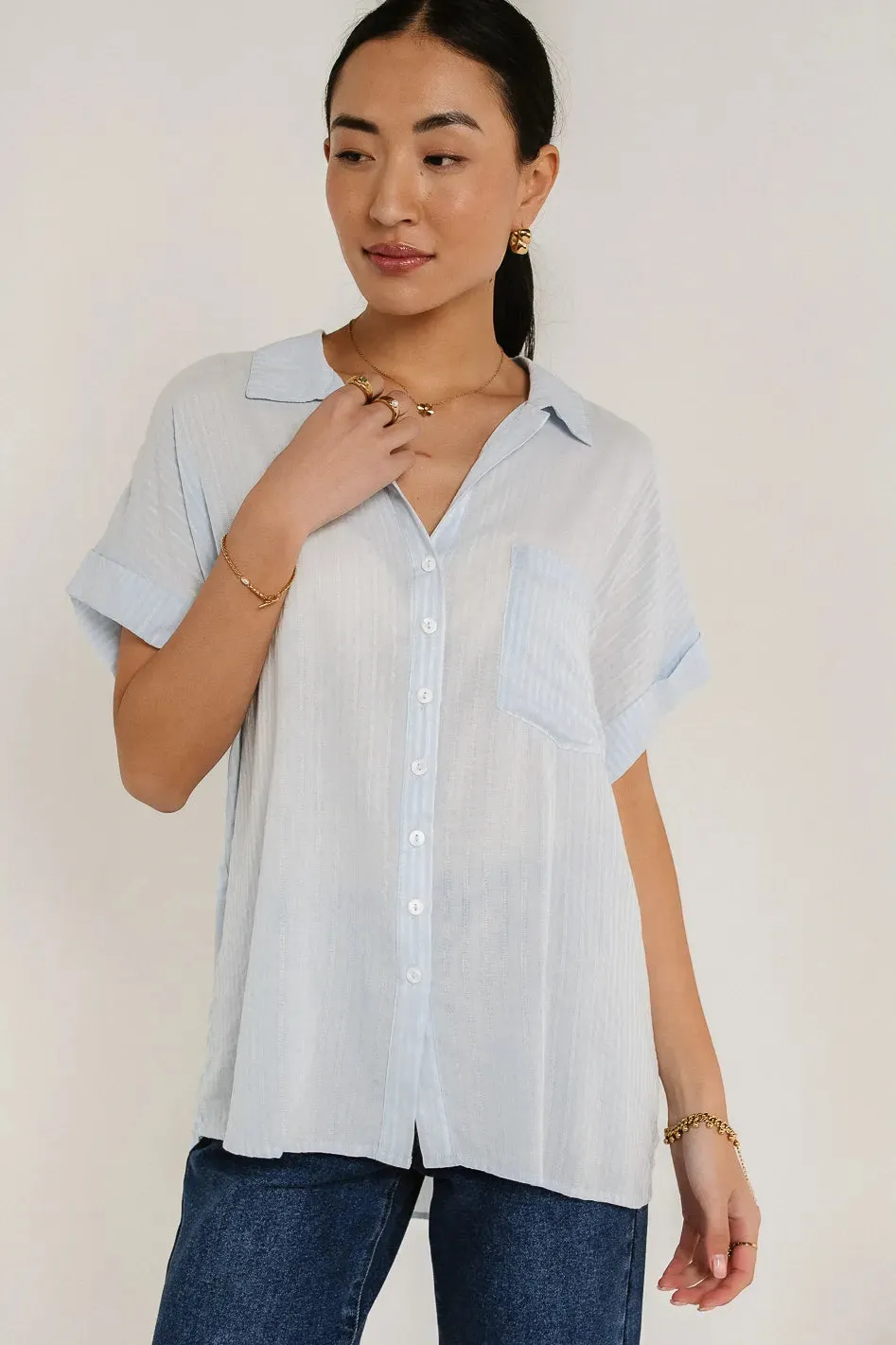 Sammie Button Up in Blue - FINAL SALE sold by bohme product image thumbnail 2