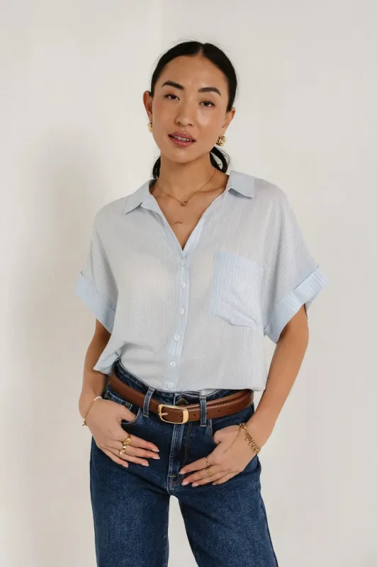 Sammie Button Up in Blue - FINAL SALE sold by bohme