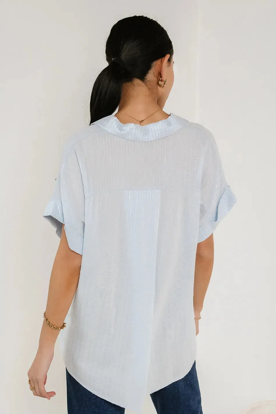 Sammie Button Up in Blue - FINAL SALE sold by bohme product image thumbnail 3