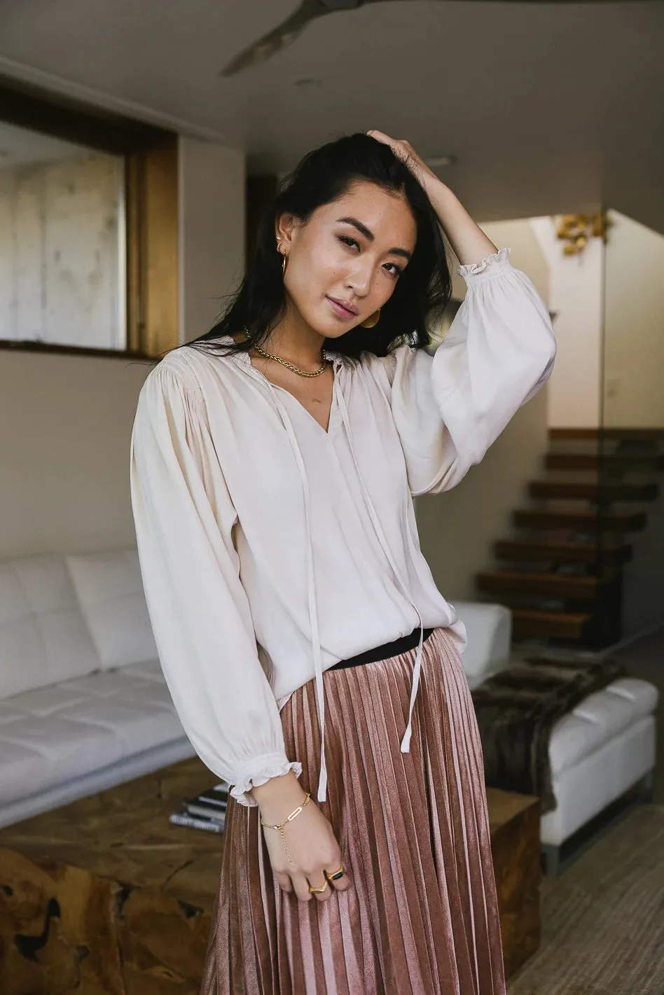 Sabrina Blouse in Champagne sold by bohme product image thumbnail 3