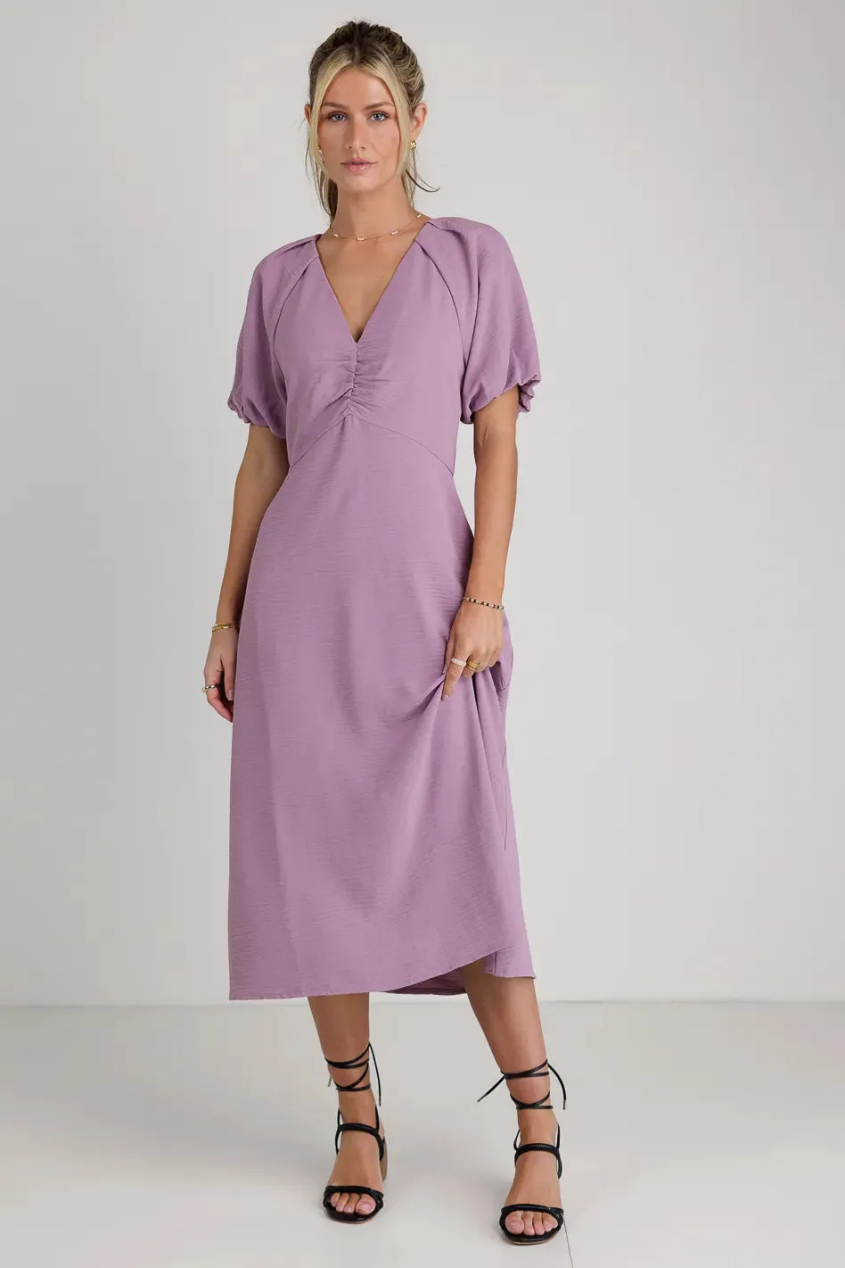 Maeve Midi Dress in Lavender - FINAL SALE sold by bohme product image thumbnail 4