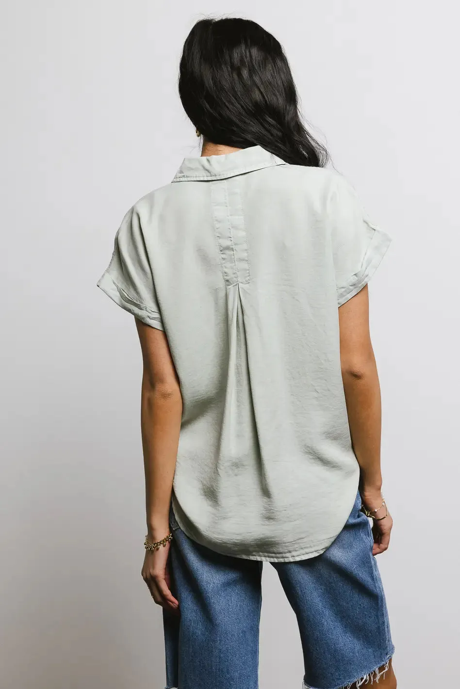 Avery Button Up in Sage sold by bohme product image thumbnail 3