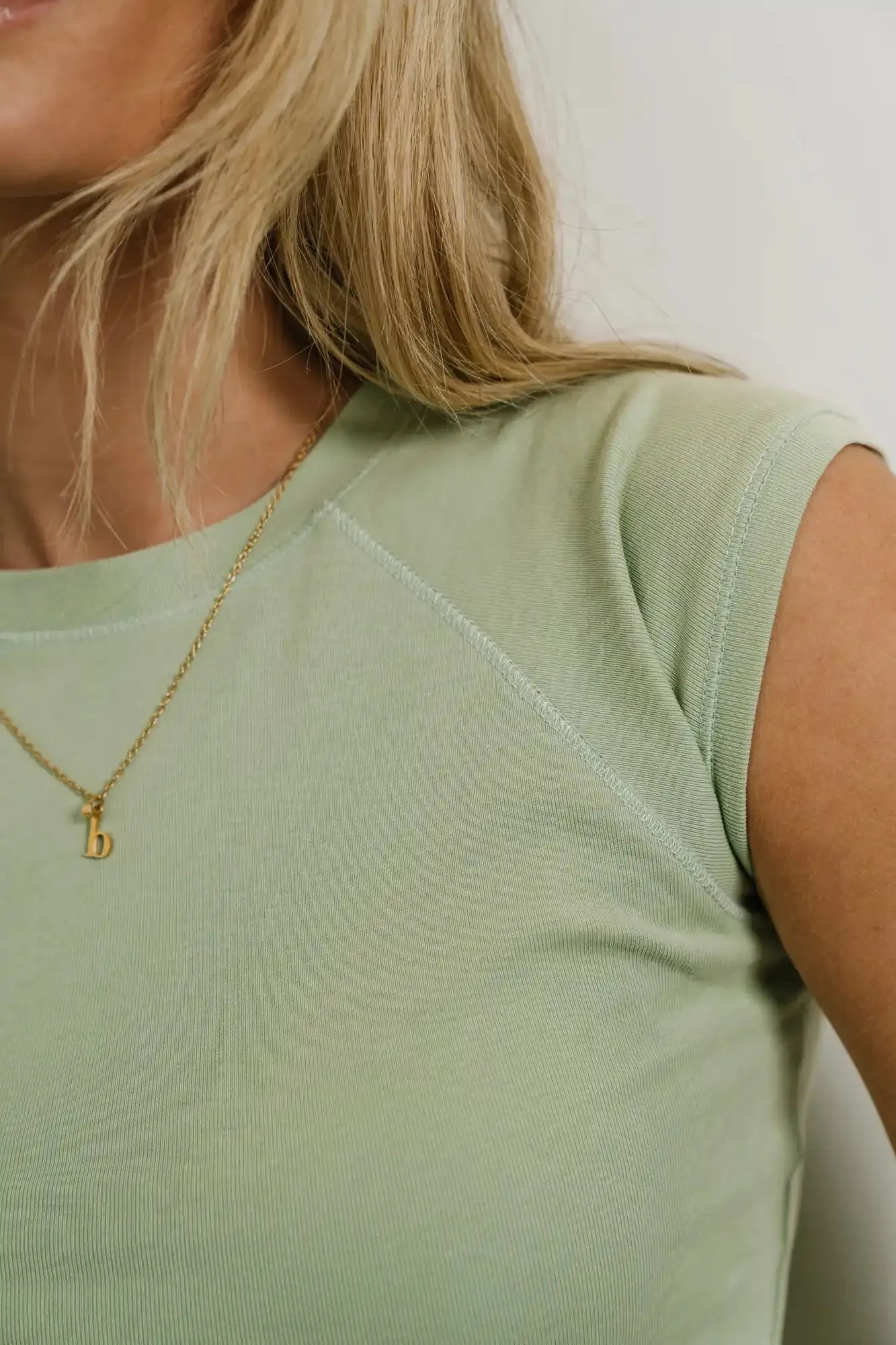 Sadie T-Shirt in Sage - FINAL SALE sold by bohme product image thumbnail 2