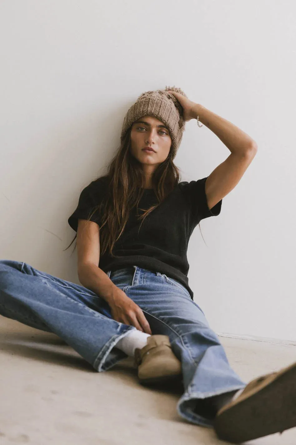 Calais Ribbed Top in Black - FINAL SALE sold by bohme product image thumbnail 2