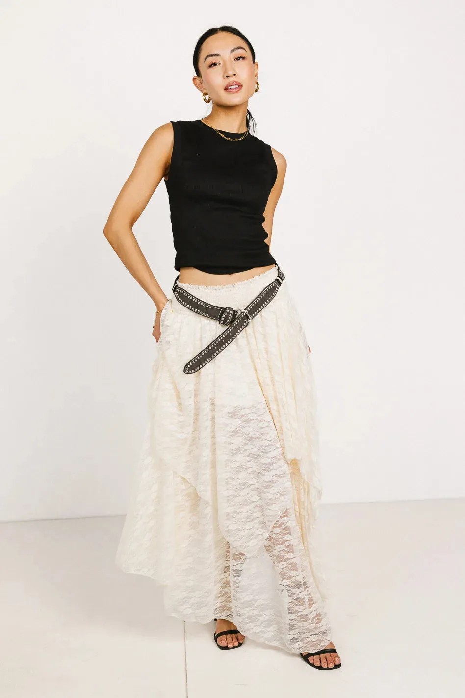 Westie Studded Belt in Black sold by bohme product image thumbnail 3