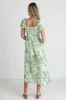 Leaf Printed Midi Dress - FINAL SALE sold by bohme