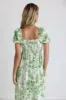 Leaf Printed Midi Dress - FINAL SALE sold by bohme
