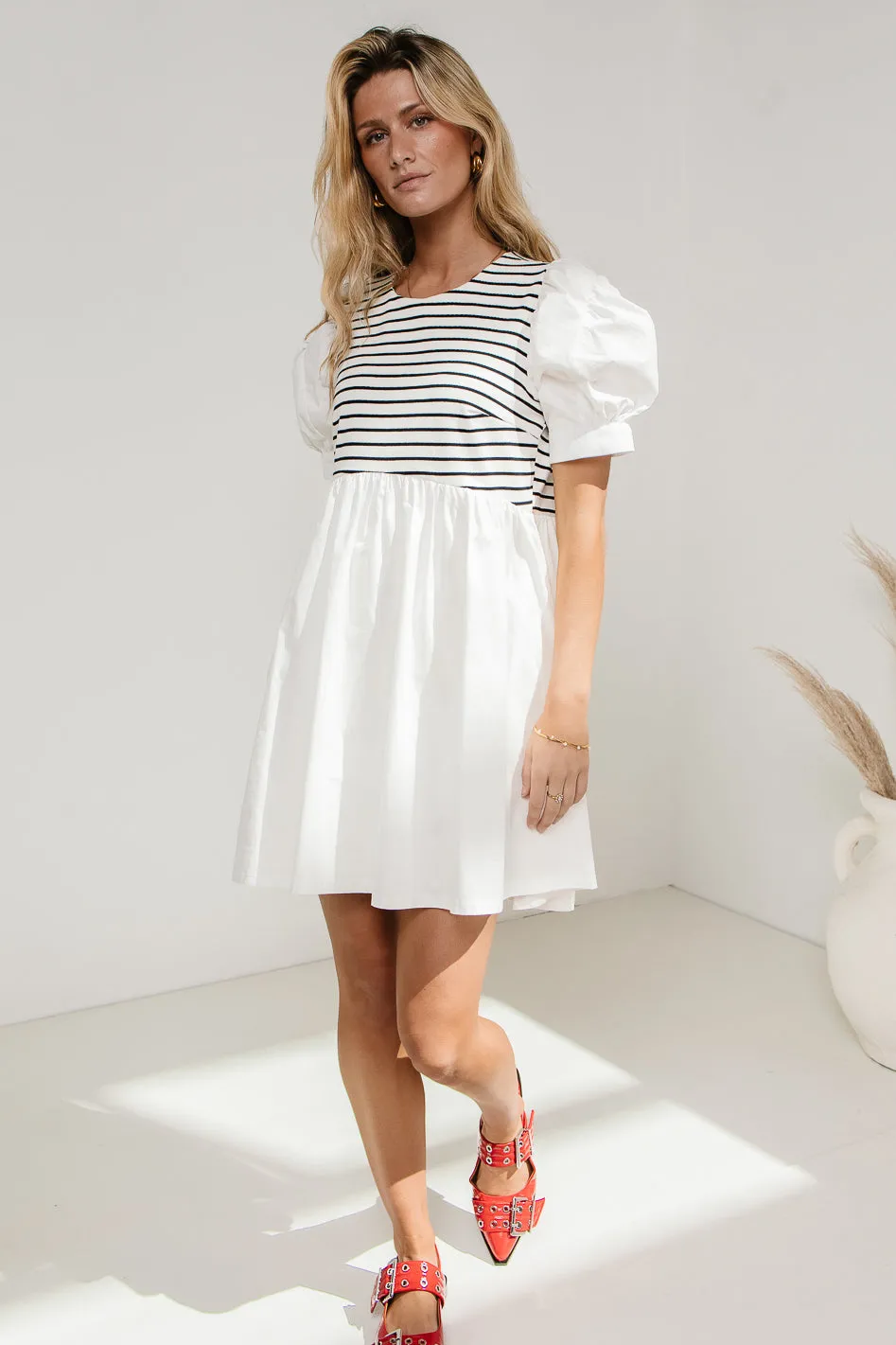 Virginia Puff Sleeve Mini Dress - FINAL SALE sold by bohme product image thumbnail 4
