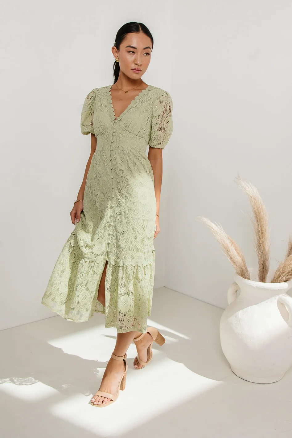 Rowan Lace Dress in Sage - FINAL SALE sold by bohme product image thumbnail 5