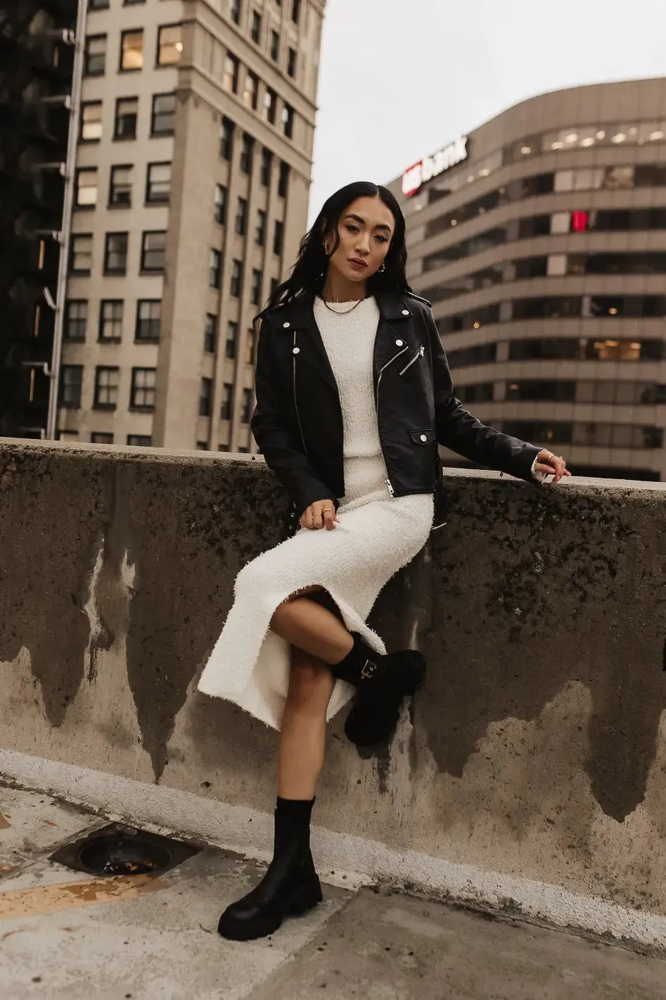 Briley Fuzzy Skirt in Cream - FINAL SALE sold by bohme product image thumbnail 2