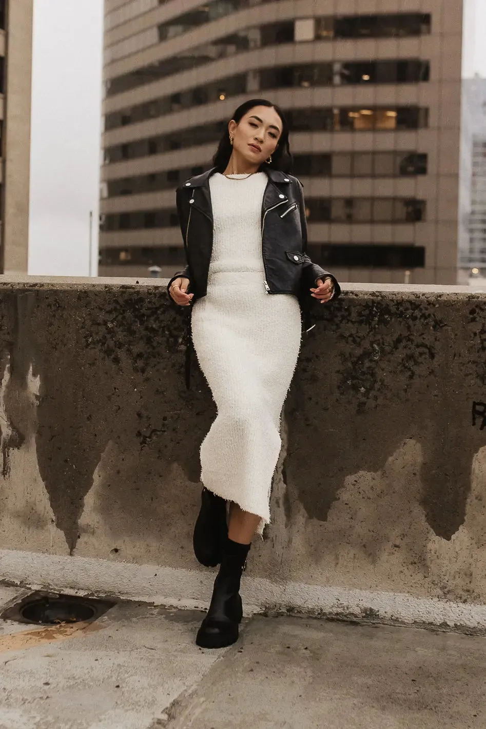 Briley Fuzzy Skirt in Cream - FINAL SALE sold by bohme product image thumbnail 4