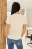 Mckenna T-Shirt in Cream sold by bohme
