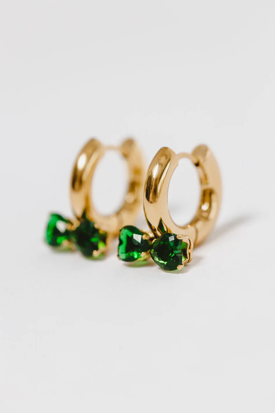 Twin Flame Earrings in Green - FINAL SALE sold by bohme product image thumbnail 2