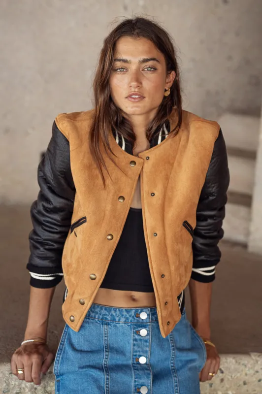BlankNYC Top of Class Bomber Jacket sold by bohme