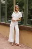 Benji Cotton Gauze Pants in Ecru - FINAL SALE sold by bohme