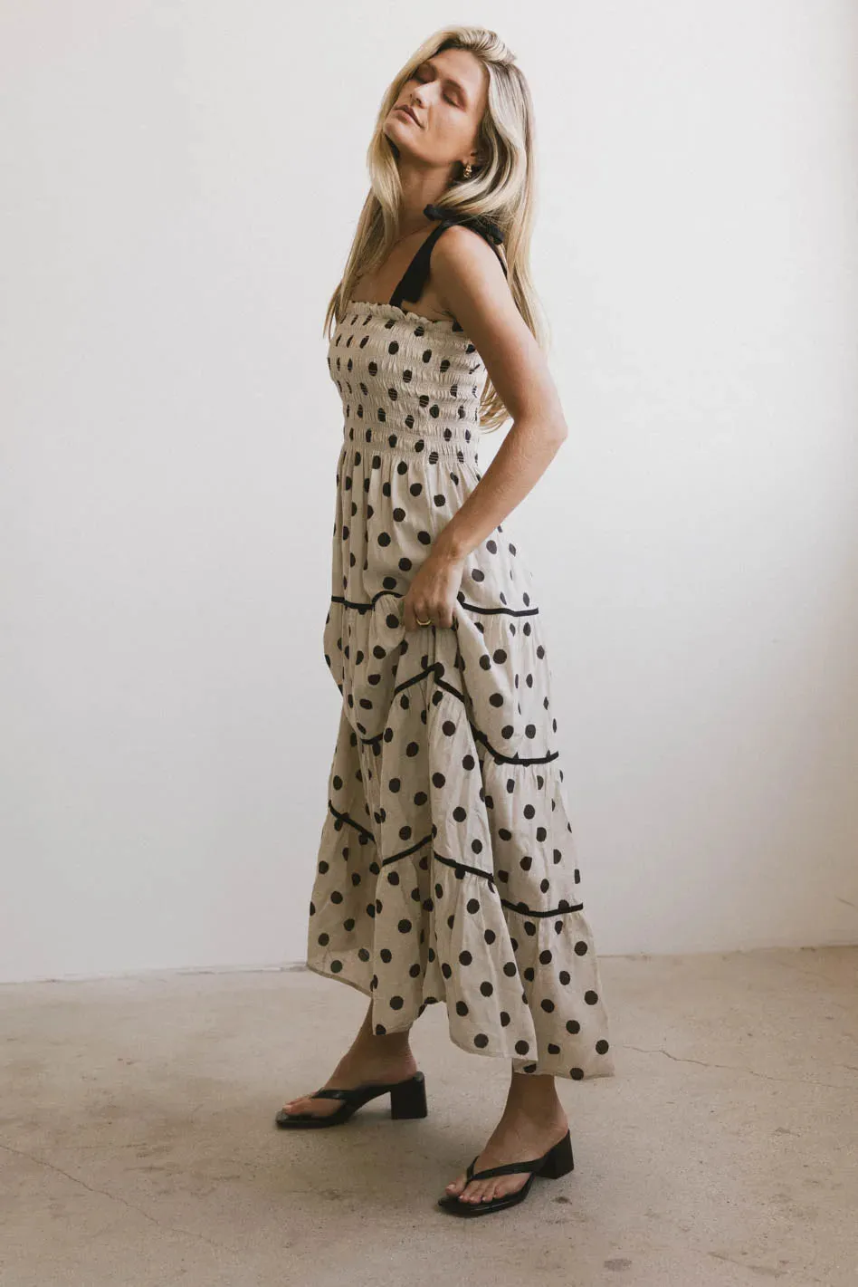 Matilda Polka Dot Midi Dress - FINAL SALE sold by bohme product image thumbnail 5