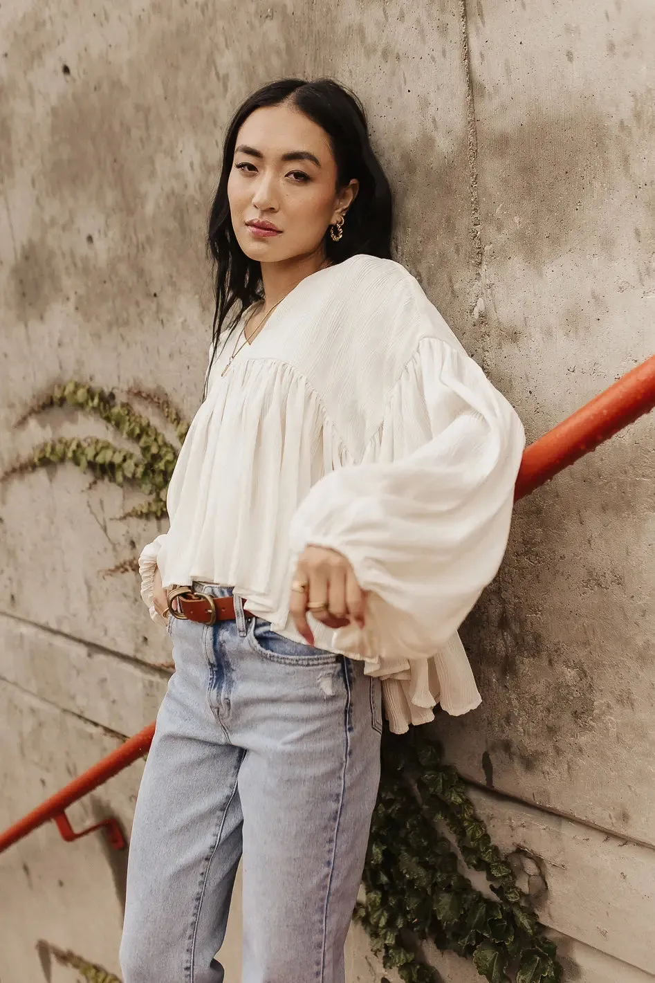 Bailey Textured Blouse - FINAL SALE sold by bohme product image thumbnail 2