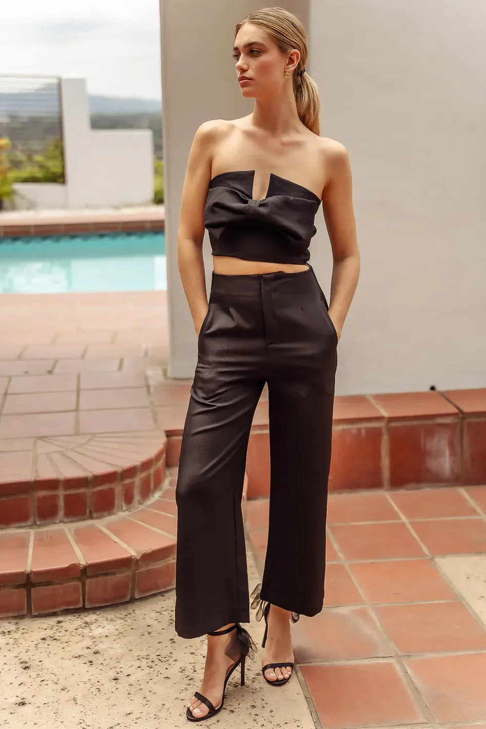 Gianna Crop Top in Black - FINAL SALE sold by bohme product image thumbnail 2