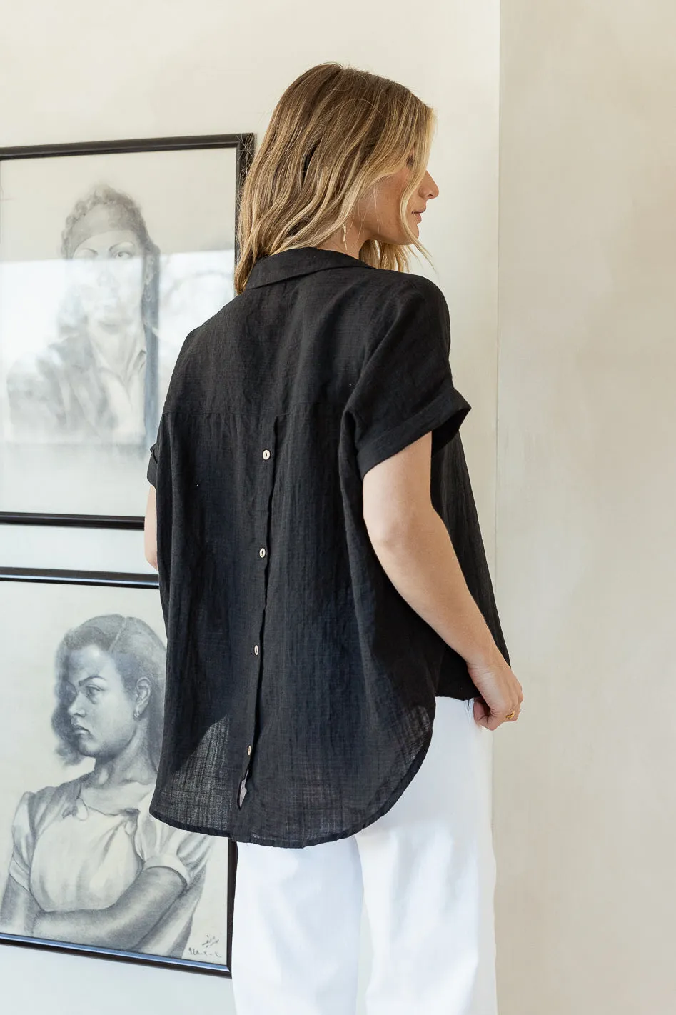 Gemma Top in Black - FINAL SALE sold by bohme product image thumbnail 2