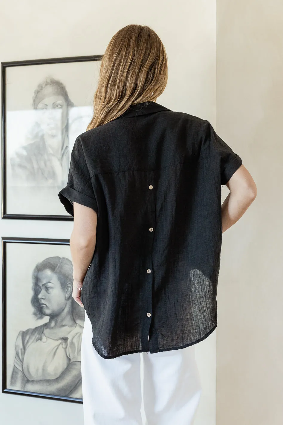 Gemma Top in Black - FINAL SALE sold by bohme product image thumbnail 4
