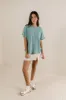 Ariella Waffle Knit Top in Blue - FINAL SALE sold by bohme