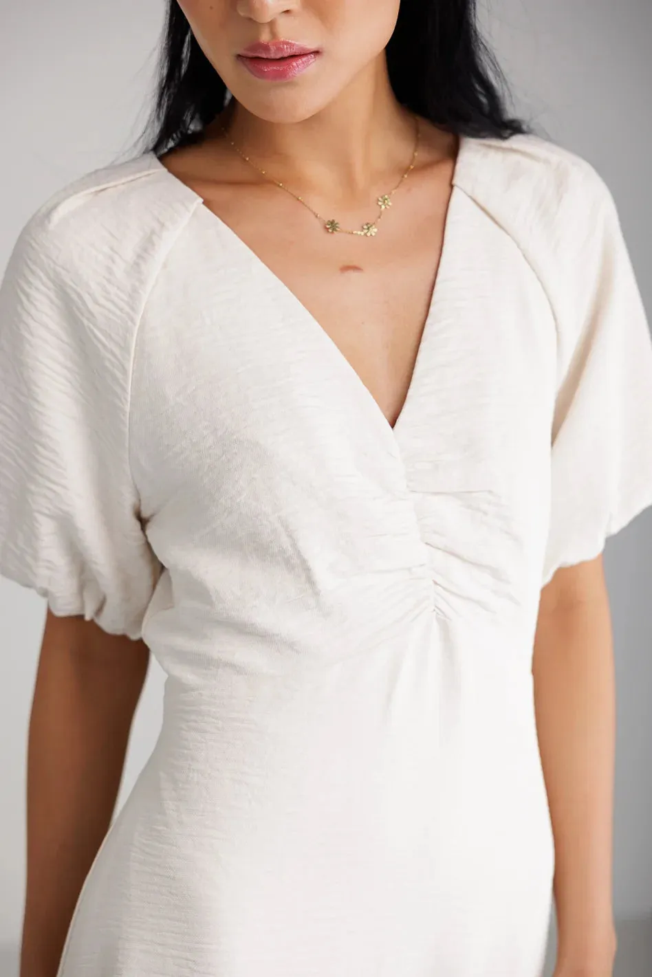 Maeve Midi Dress in Cream - FINAL SALE sold by bohme product image thumbnail 5