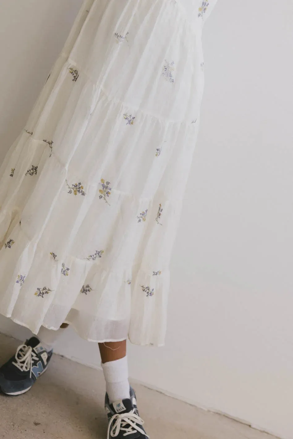 Ari Embroidered Floral Midi Dress - FINAL SALE sold by bohme product image thumbnail 4