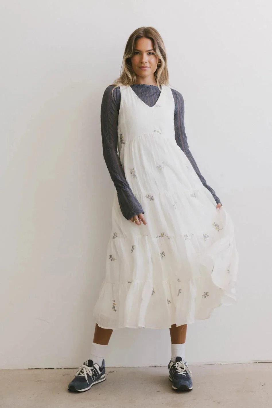 Ari Embroidered Floral Midi Dress - FINAL SALE sold by bohme product image thumbnail 5