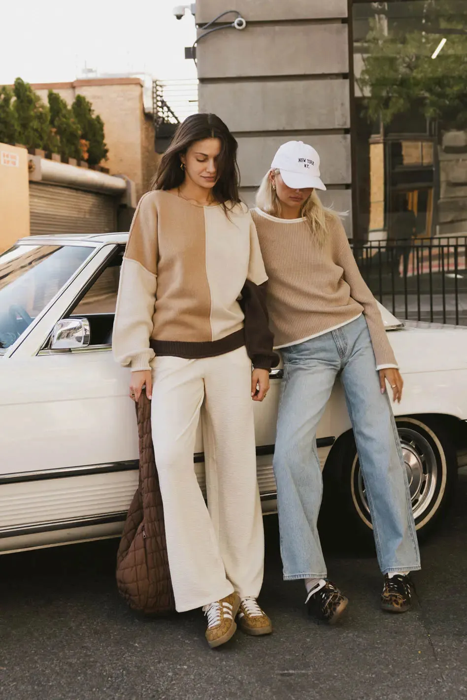 Mandy Contrast Sweater in Tan - FINAL SALE sold by bohme product image thumbnail 3