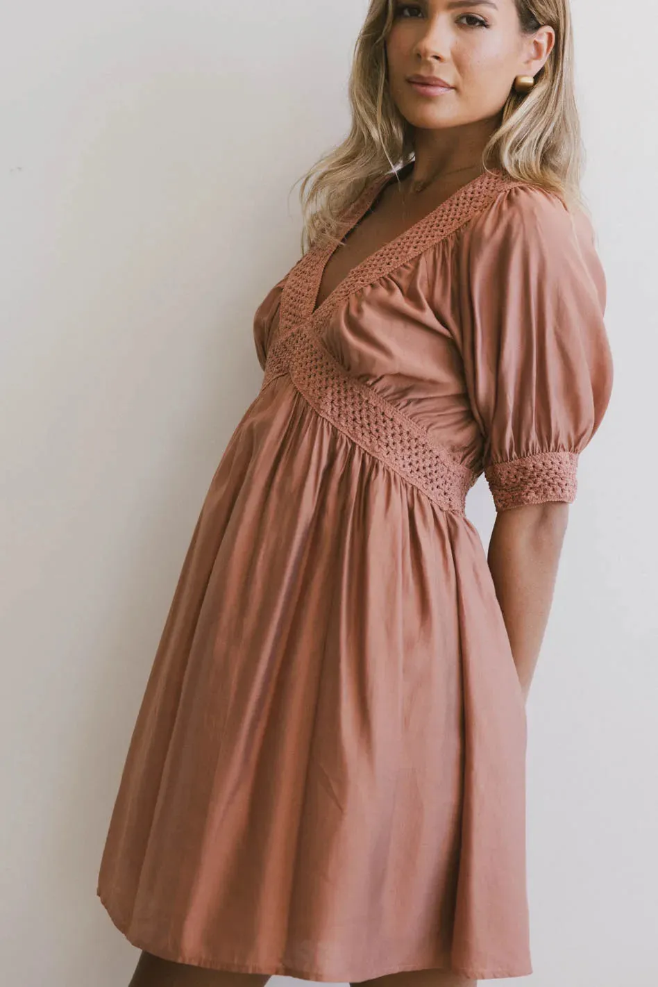 Lorna Mini Dress in Rust - FINAL SALE sold by bohme product image thumbnail 4