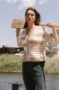 Yannah Striped Cardigan in Camel - FINAL SALE sold by bohme