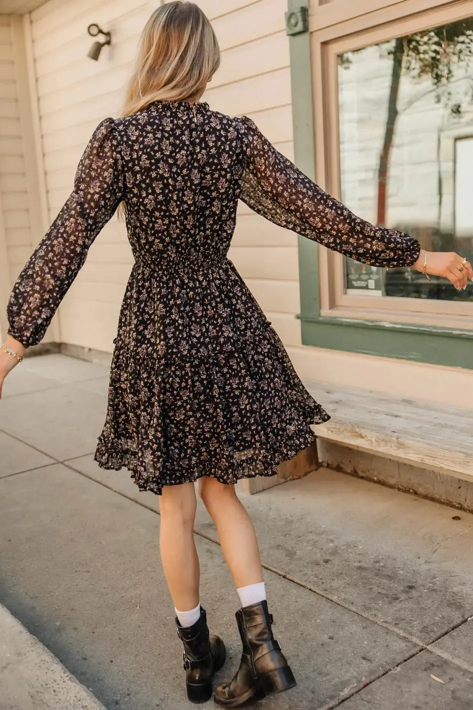 Layne Ruffled Floral Dress - FINAL SALE sold by bohme product image thumbnail 3