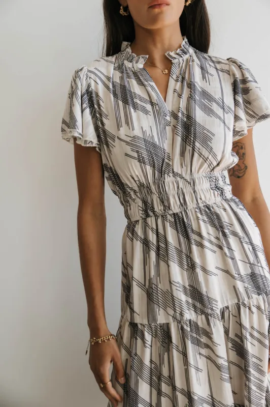 Mikaela Abstract Midi Dress - FINAL SALE sold by bohme