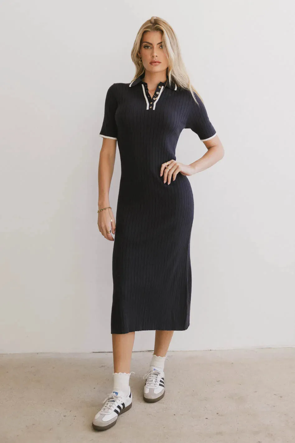 Posie Ribbed Knit Midi Dress - FINAL SALE sold by bohme product image thumbnail 4