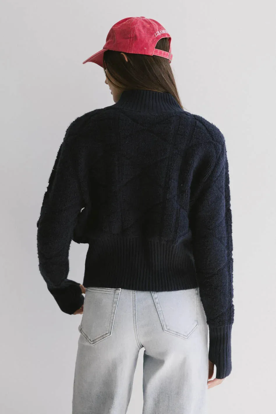 Sheena Quilted Jacket in Navy - FINAL SALE sold by bohme product image thumbnail 5
