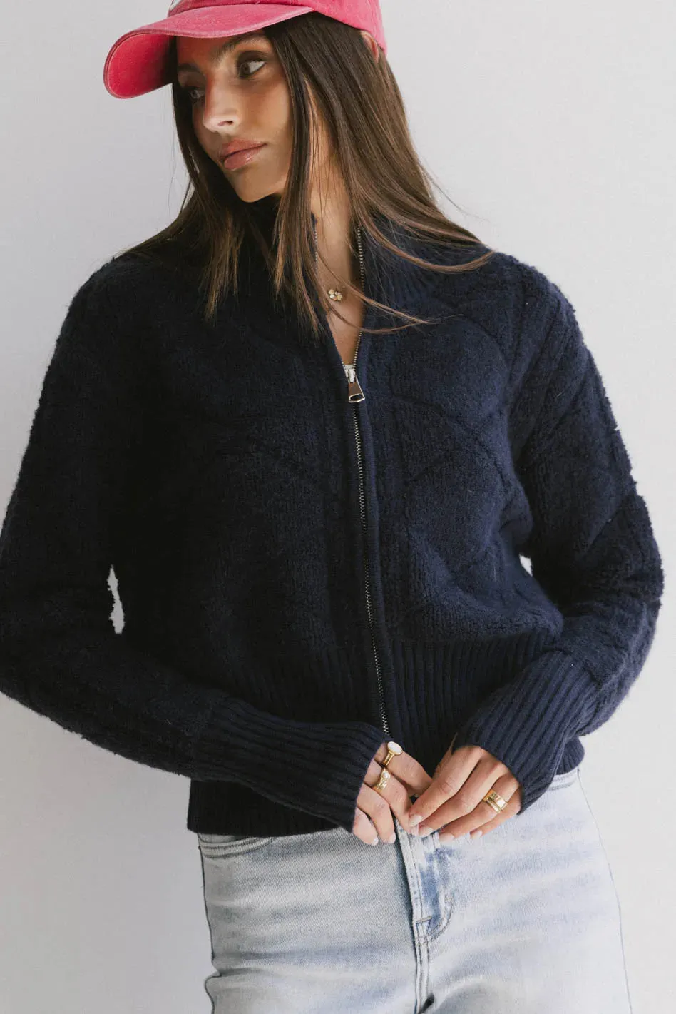Sheena Quilted Jacket in Navy - FINAL SALE sold by bohme product image thumbnail 4
