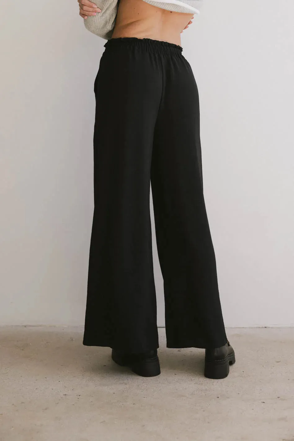 Mina Wide Leg Pants in Black - FINAL SALE sold by bohme product image thumbnail 3