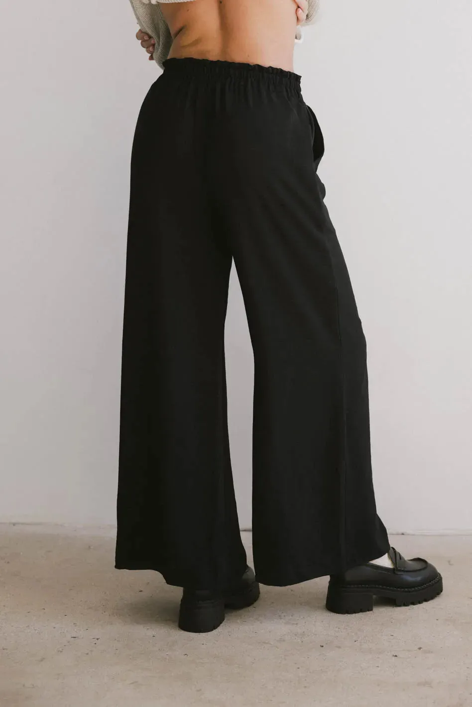 Mina Wide Leg Pants in Black - FINAL SALE sold by bohme product image thumbnail 4