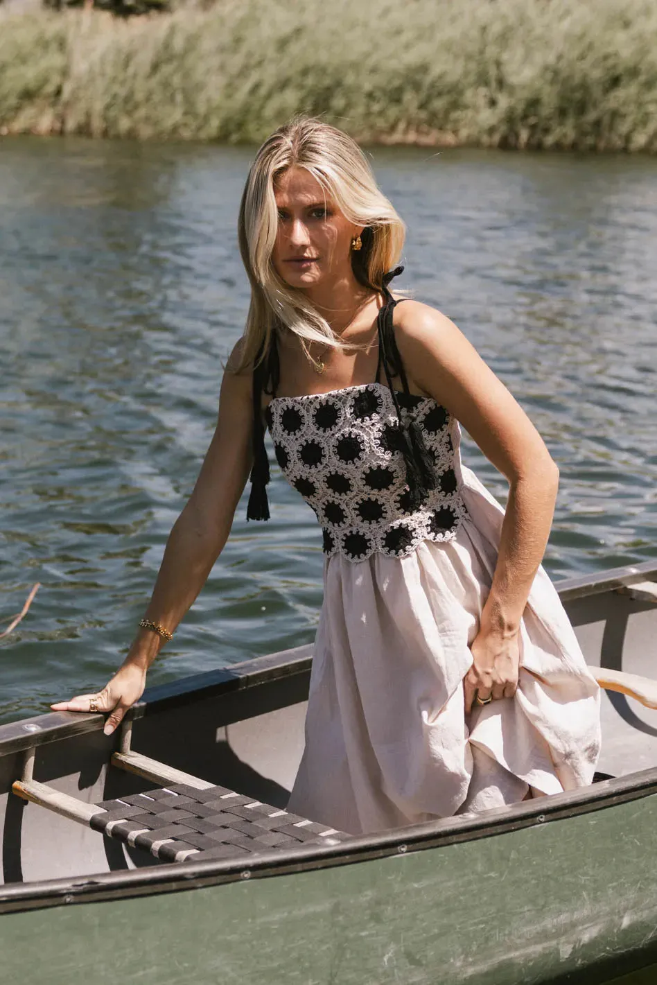 Perran Crochet Bodice Dress - FINAL SALE sold by bohme product image thumbnail 4