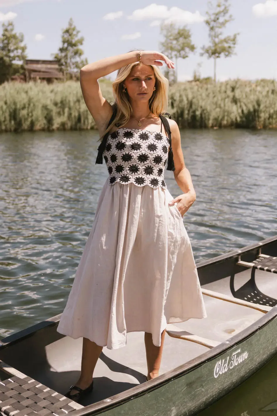 Perran Crochet Bodice Dress - FINAL SALE sold by bohme product image thumbnail 3