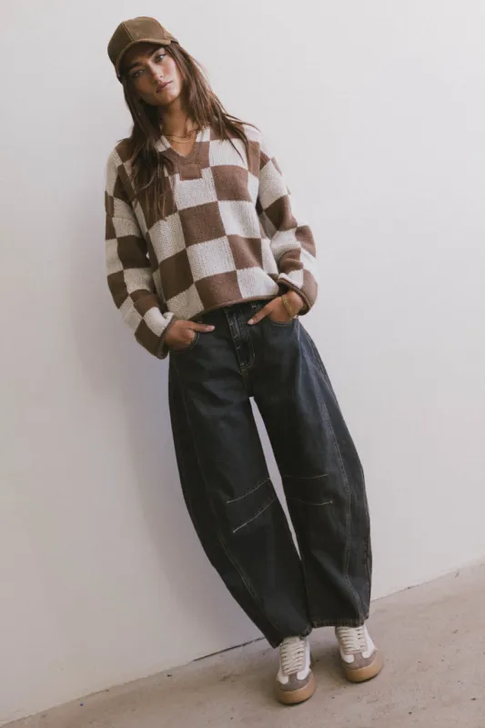 Tucker Checkered Sweater - FINAL SALE sold by bohme